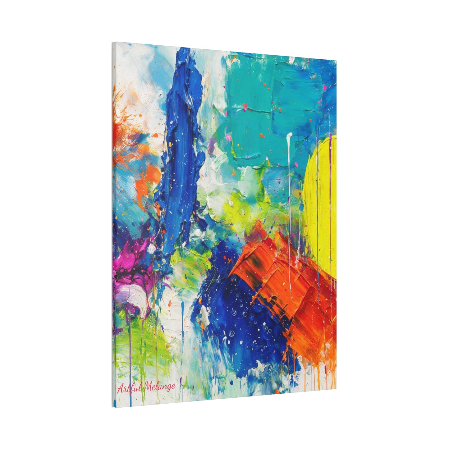 Acrylic Abstract Canvas Print - Richly Textured Artistry