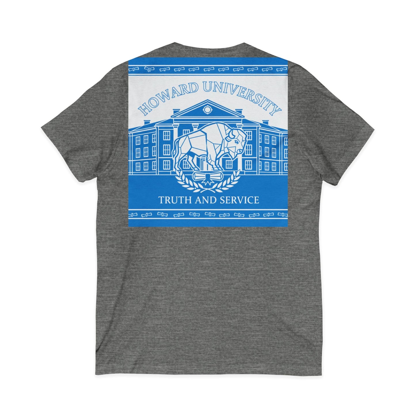 Howard University/ Truth and Service Unisex V-Neck T-Shirt