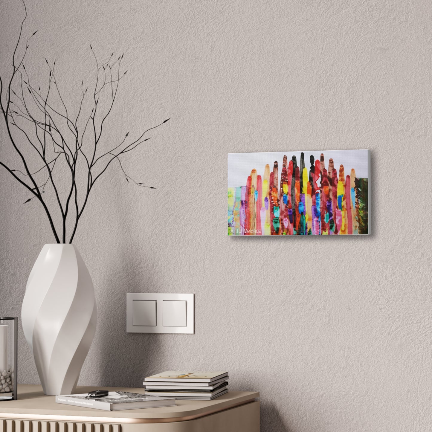Primary Elegance: A Symphony of Sophistication Canvas Print