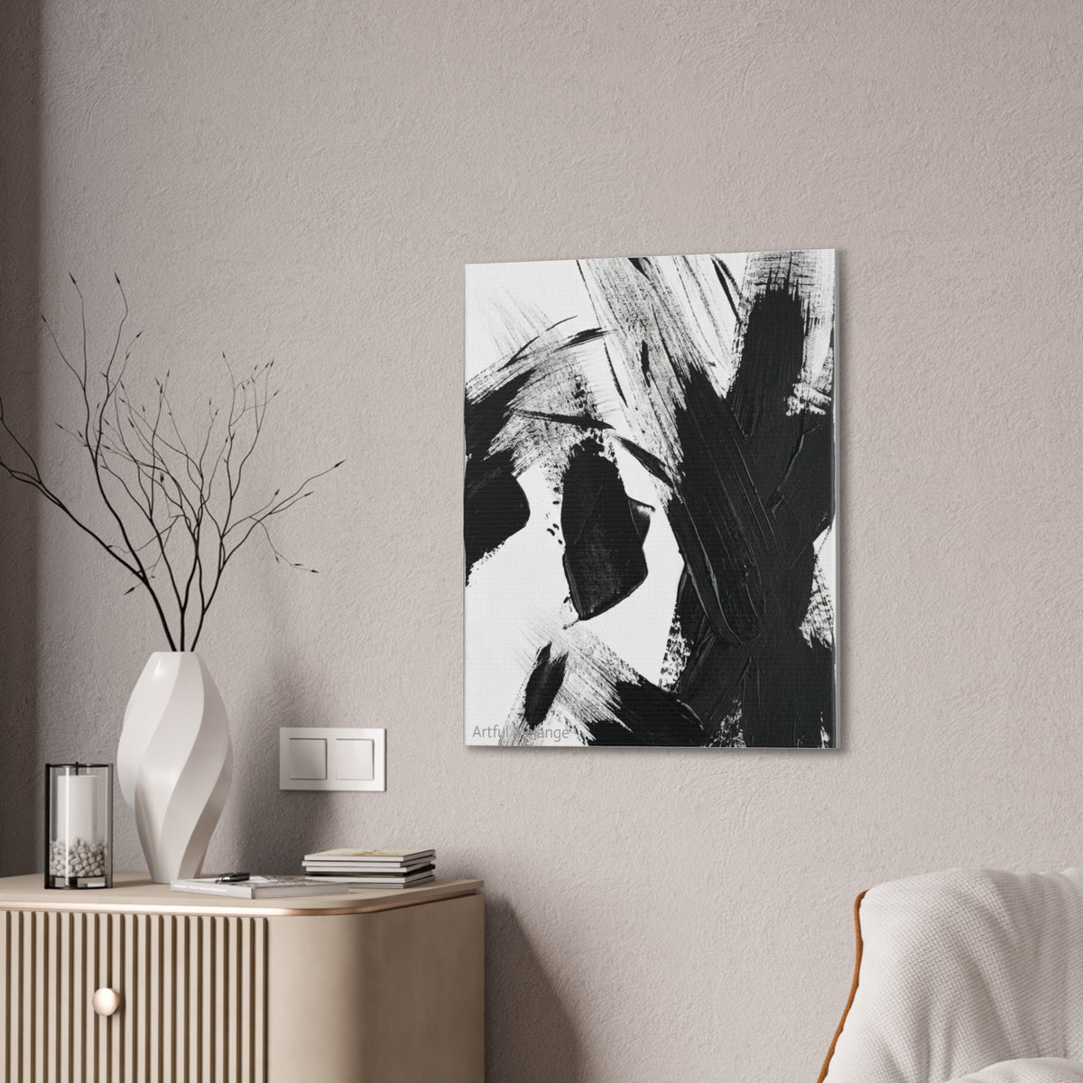 Acrylic Abstract Canvas Print - Richly Textured Artistry