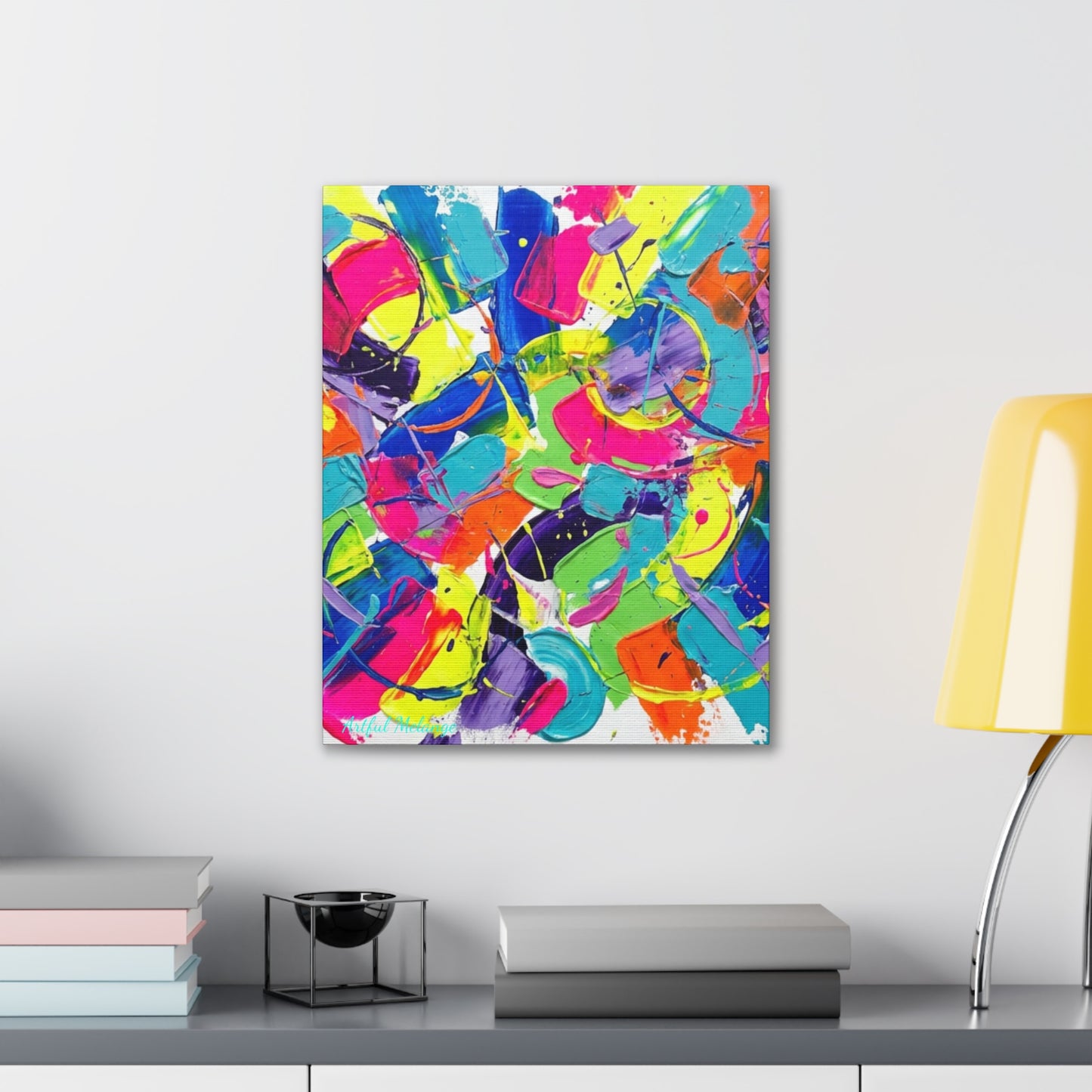 Acrylic Abstract Canvas Print - Richly Textured Artistry