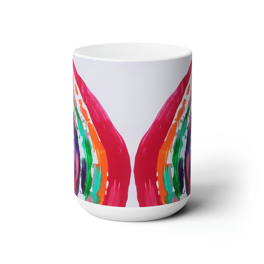 Artsy Abstract Ceramic Mug 15oz