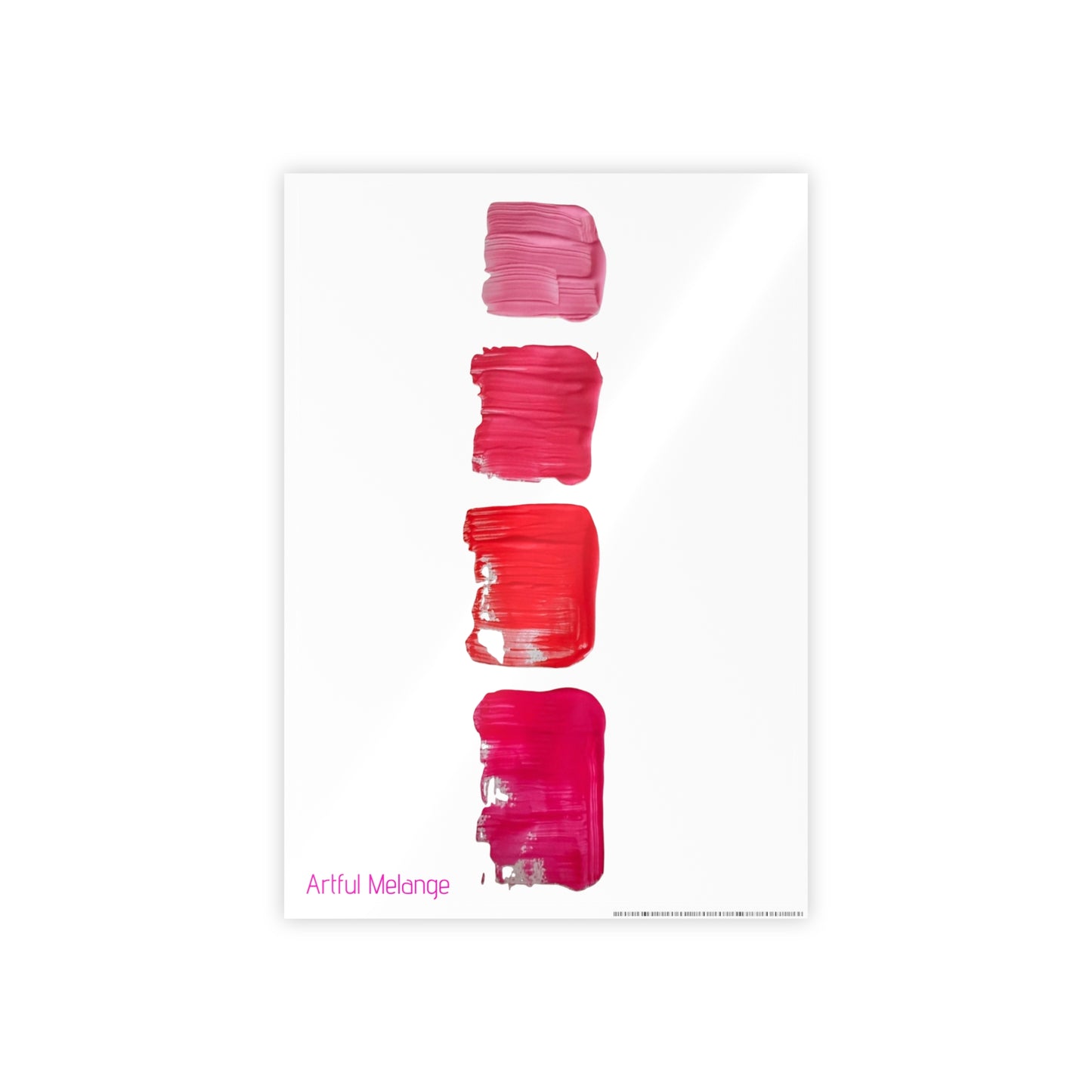 Gleaming Acrylic Abstract Poster: A Spectrum of Colorful Elegance