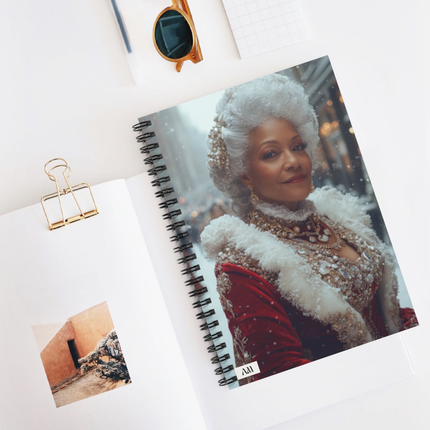 Majestic African American Claus Spiral Journal Collection ( Queen Claus 1)
