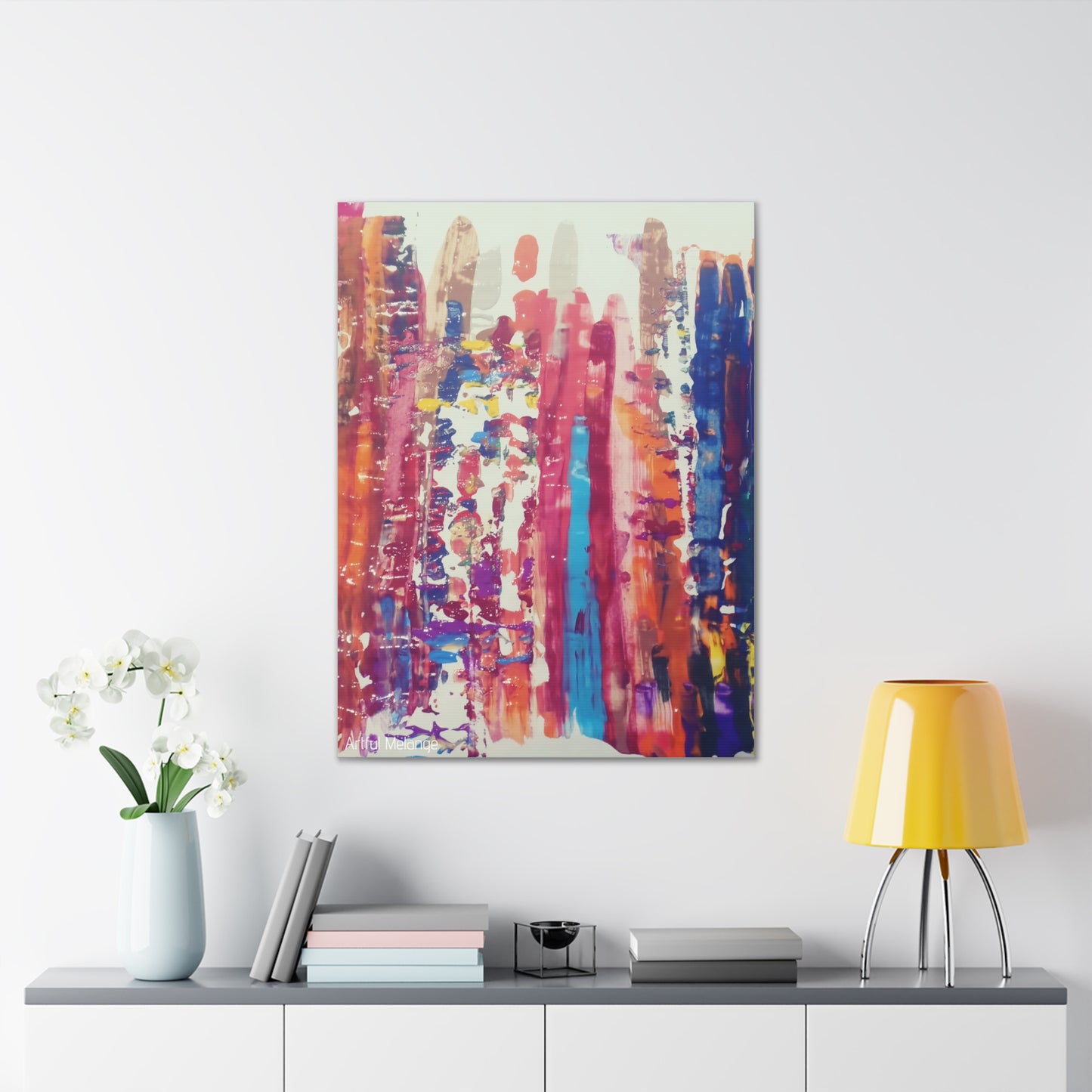 Primary Elegance: A Symphony of Sophistication Canvas Print