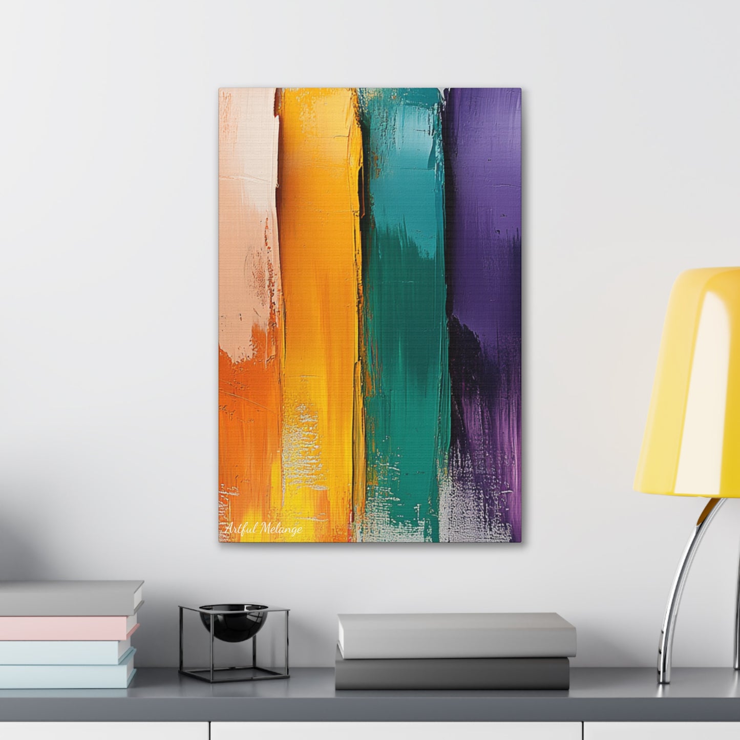 Acrylic Abstract Canvas Print - Richly Textured Artistry