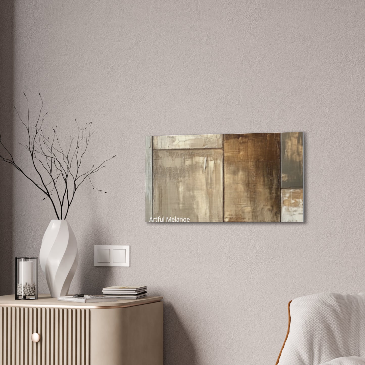 Acrylic Abstract Canvas Print - Richly Textured Artistry