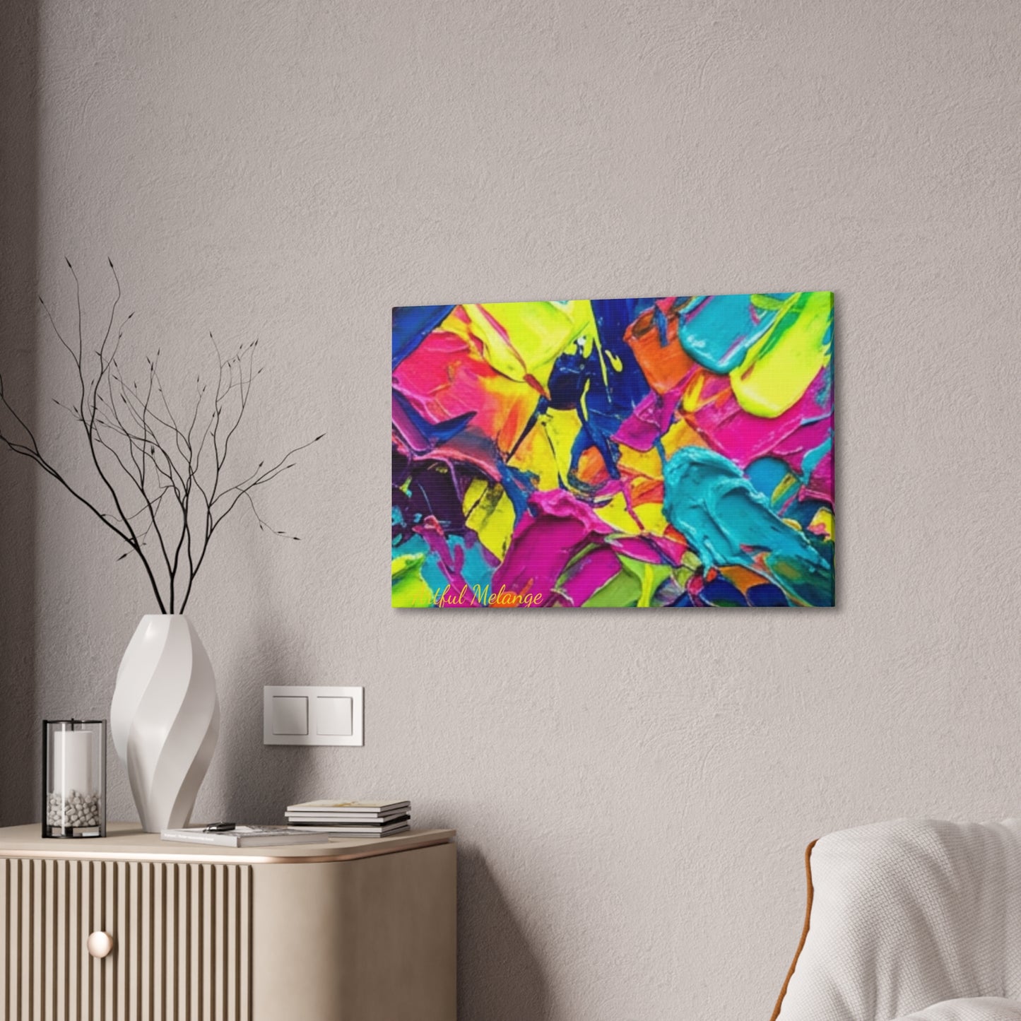 Acrylic Abstract Canvas Print - Richly Textured Artistry