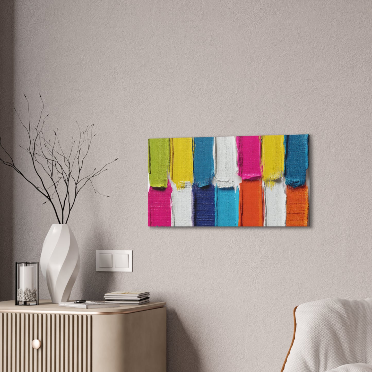 Acrylic Abstract Canvas Print - Richly Textured Artistry