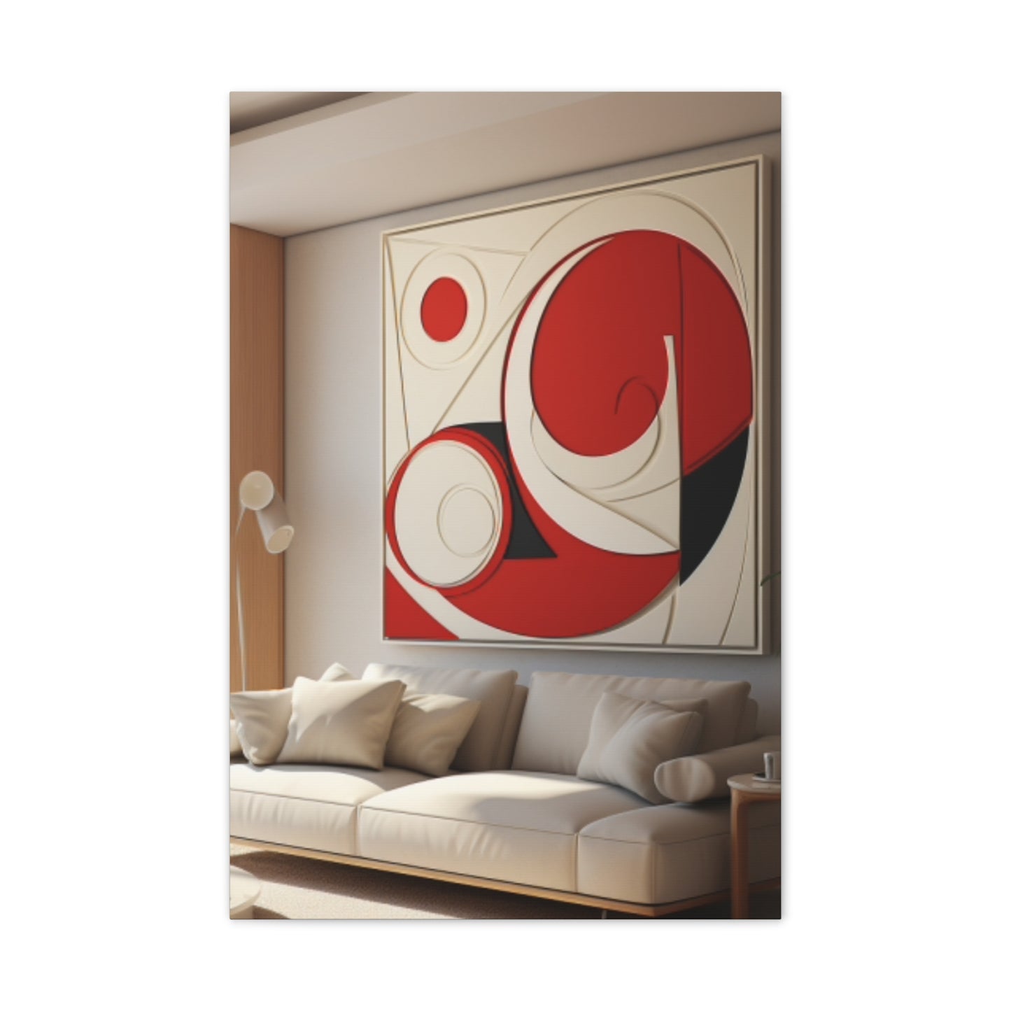Crimson Elegance: A Symphony of Sophistication Canvas Print