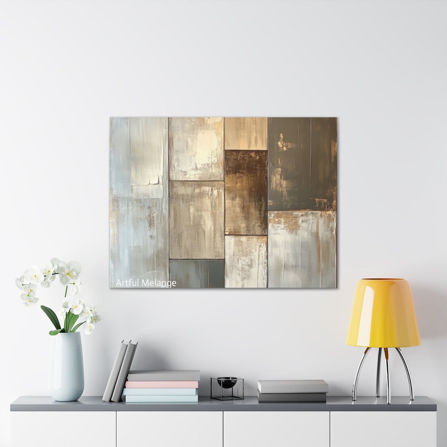 Acrylic Abstract Canvas Print - Richly Textured Artistry