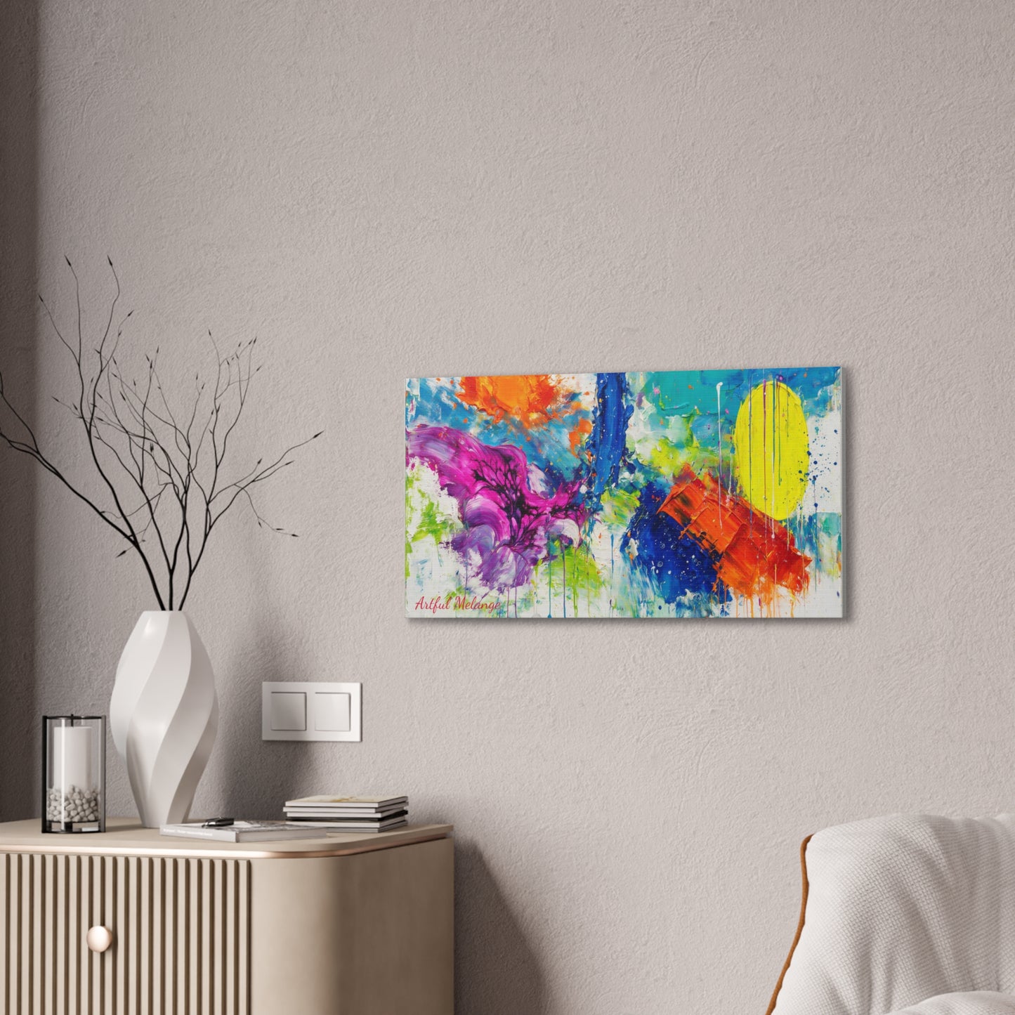 Acrylic Abstract Canvas Print - Richly Textured Artistry