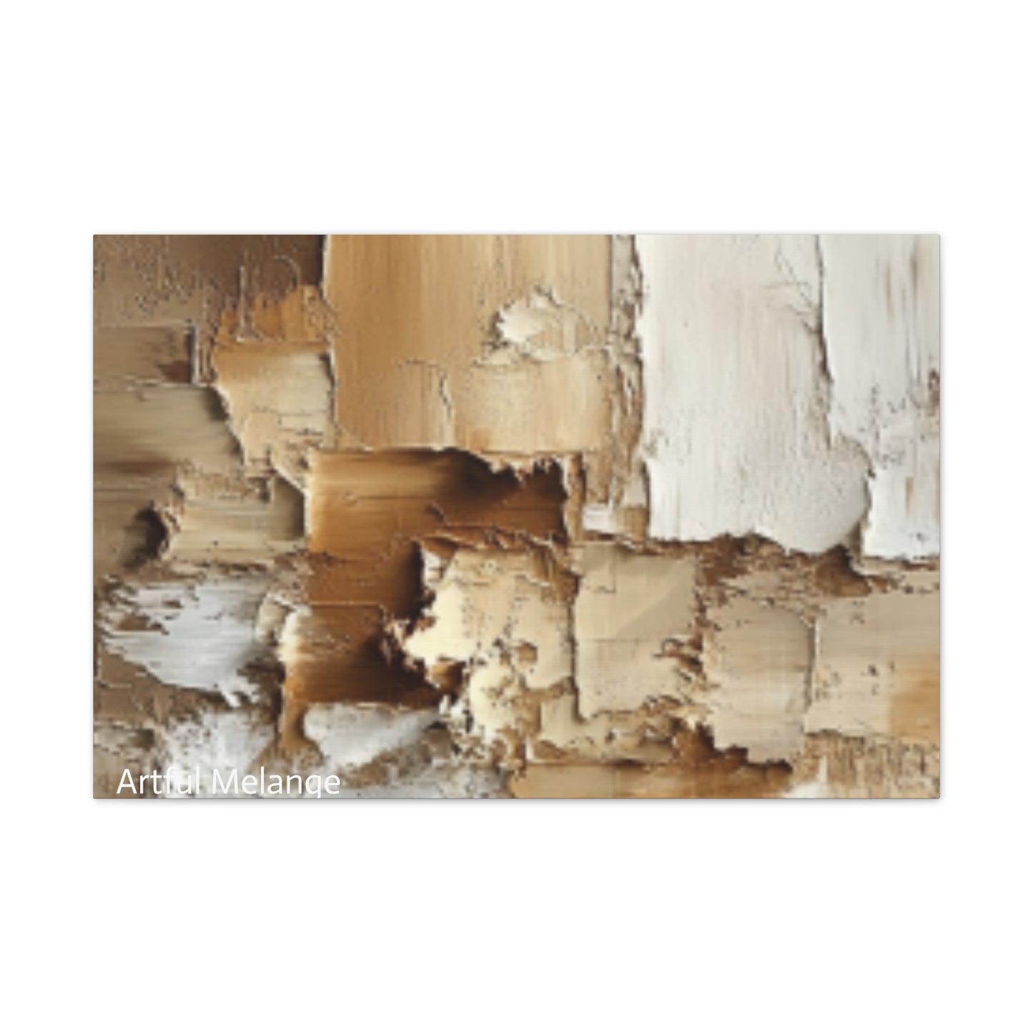 Acrylic Abstract Canvas Print - Richly Textured Artistry