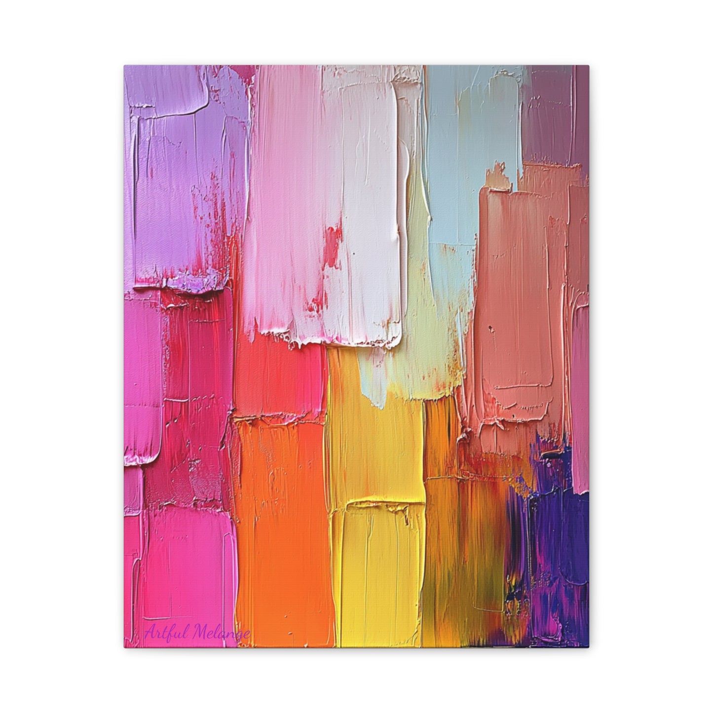 Acrylic Abstract Canvas Print - Richly Textured Artistry