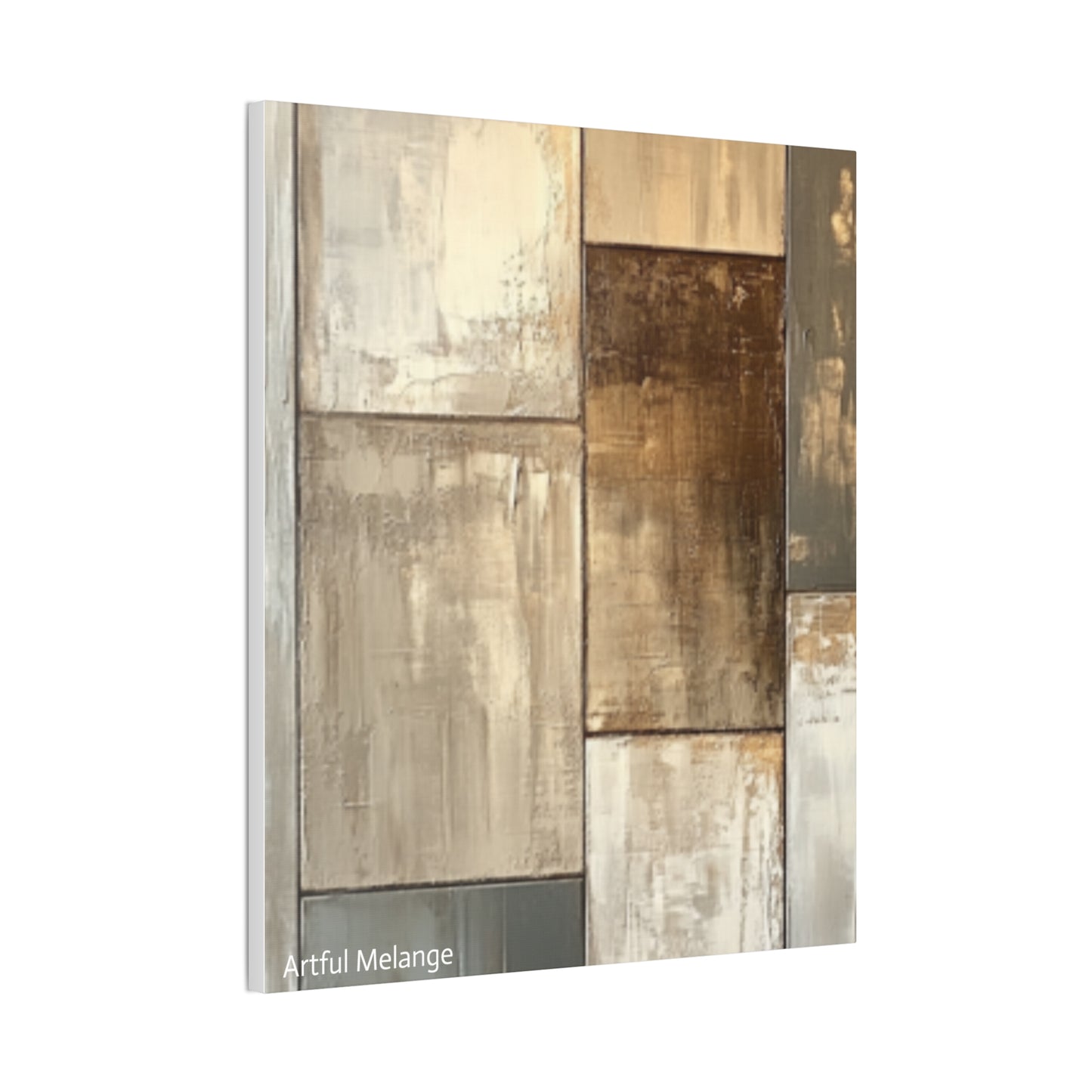Acrylic Abstract Canvas Print - Richly Textured Artistry