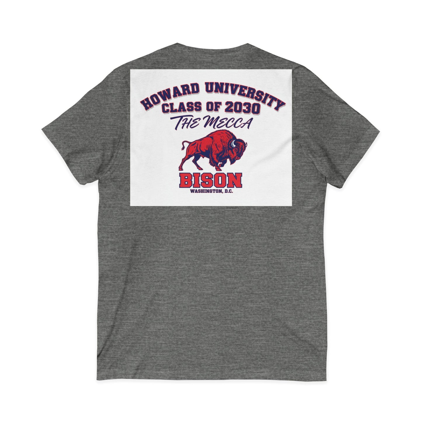 Howard University Class of 2030 Unisex V-Neck T-Shirt | The Mecca Incoming Class Tee