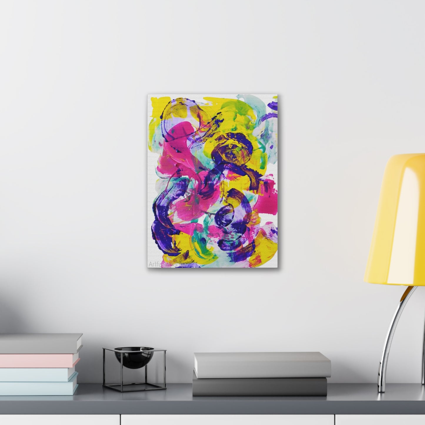 Primary Elegance: A Symphony of Sophistication Canvas Print