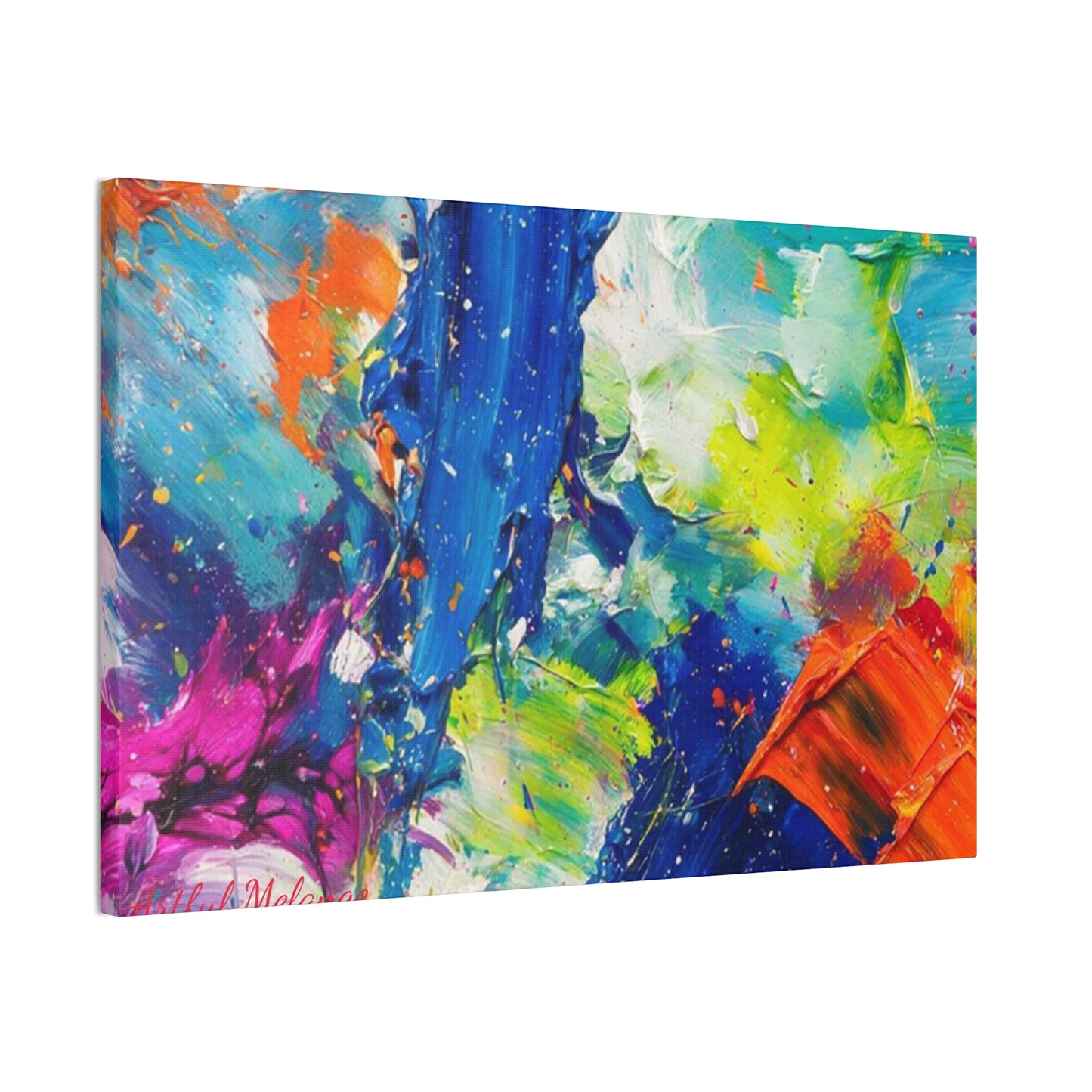 Acrylic Abstract Canvas Print - Richly Textured Artistry