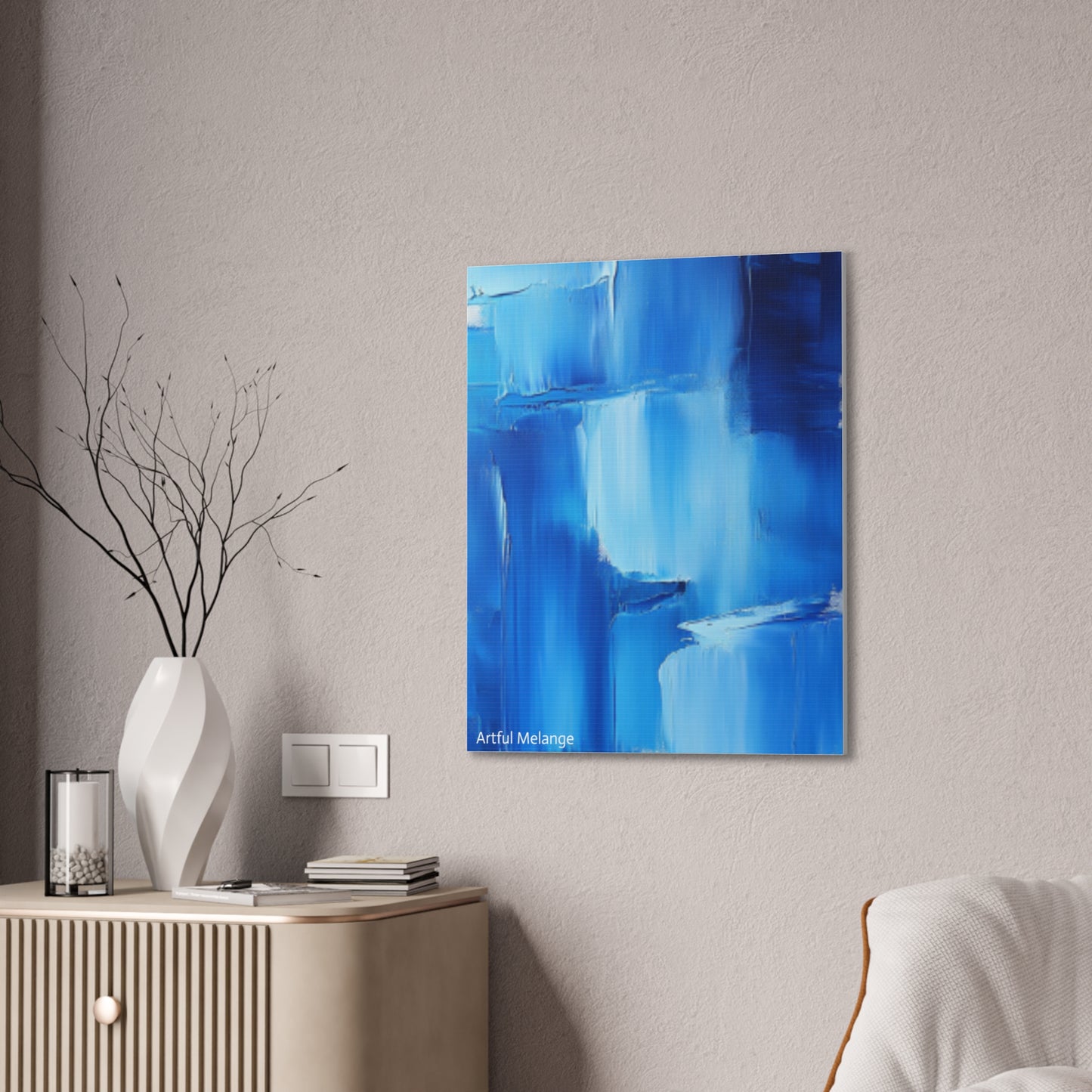 Acrylic Abstract Canvas Print - Richly Textured Artistry