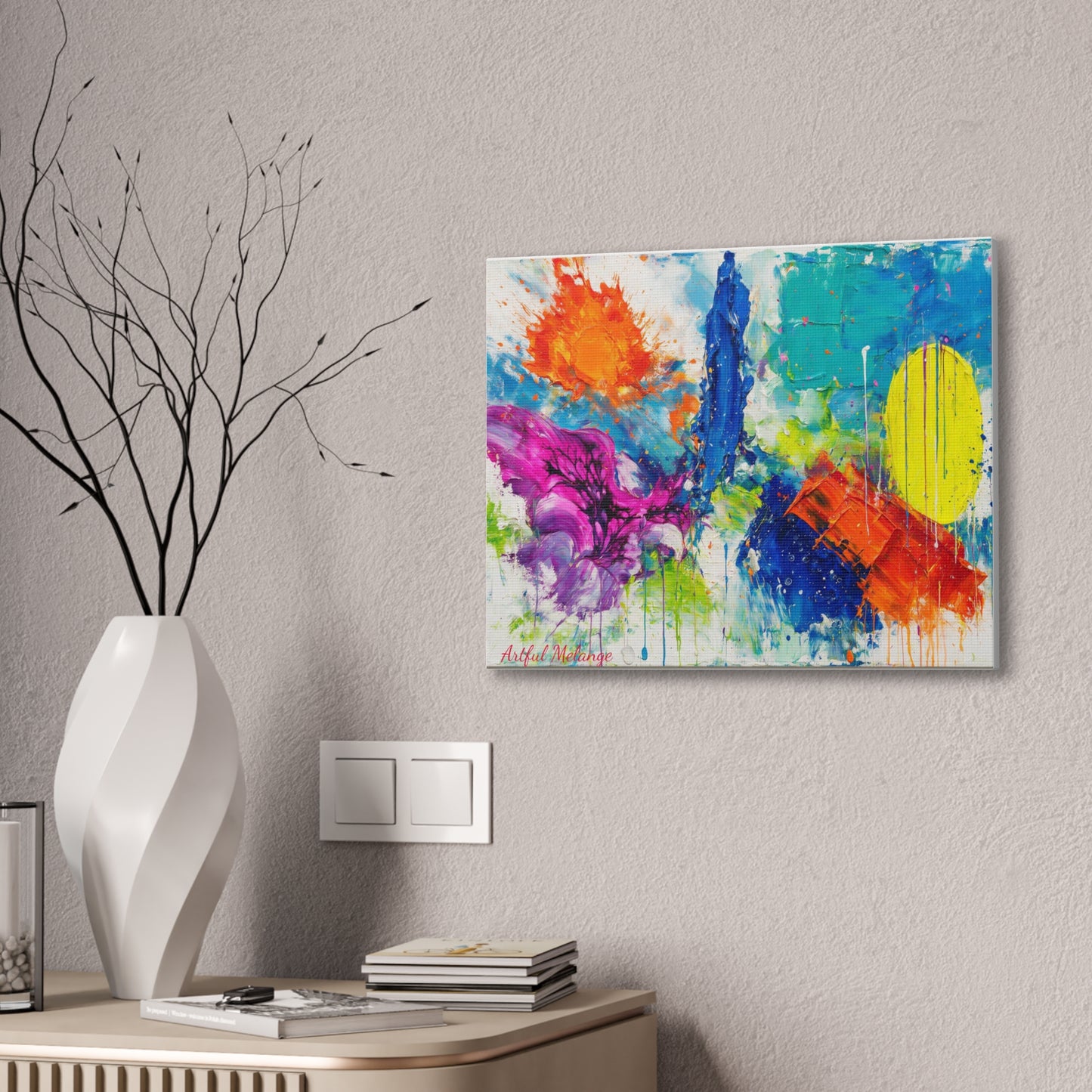 Acrylic Abstract Canvas Print - Richly Textured Artistry