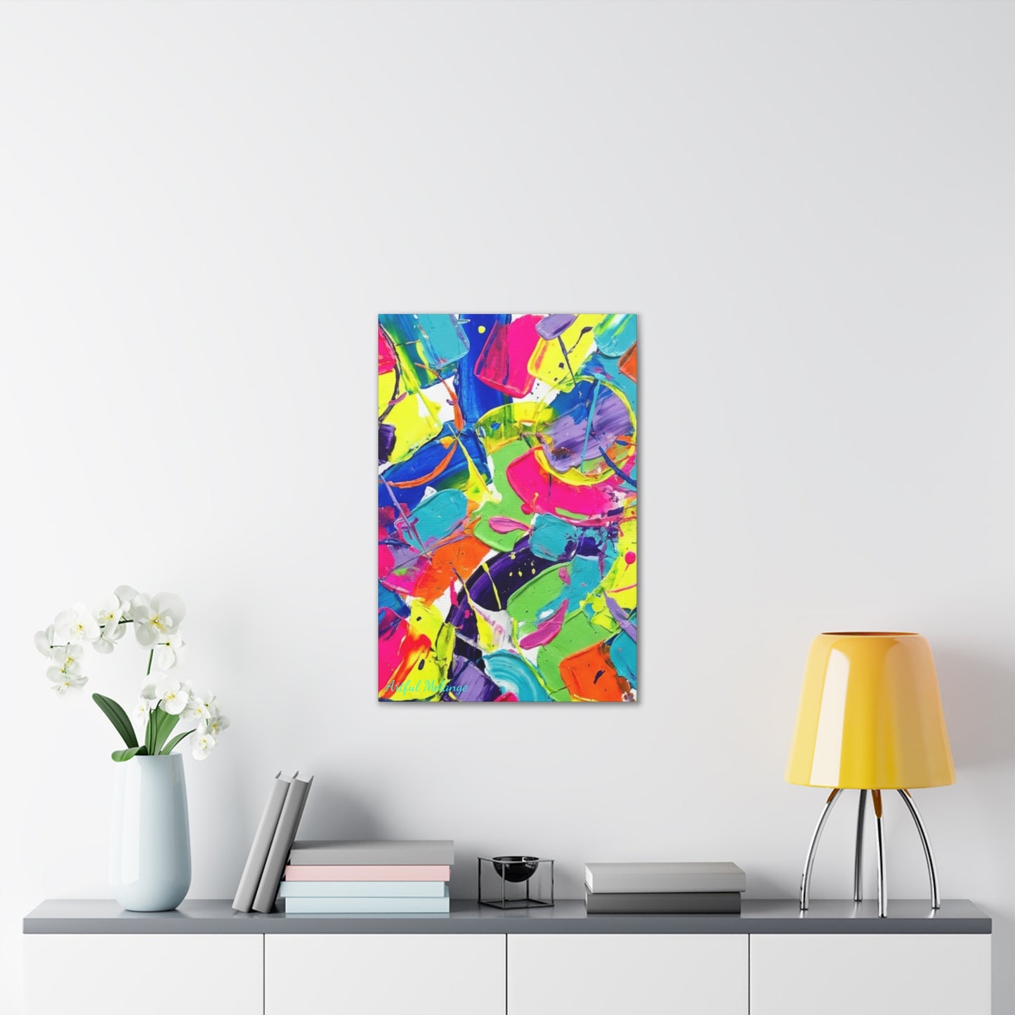 Acrylic Abstract Canvas Print - Richly Textured Artistry