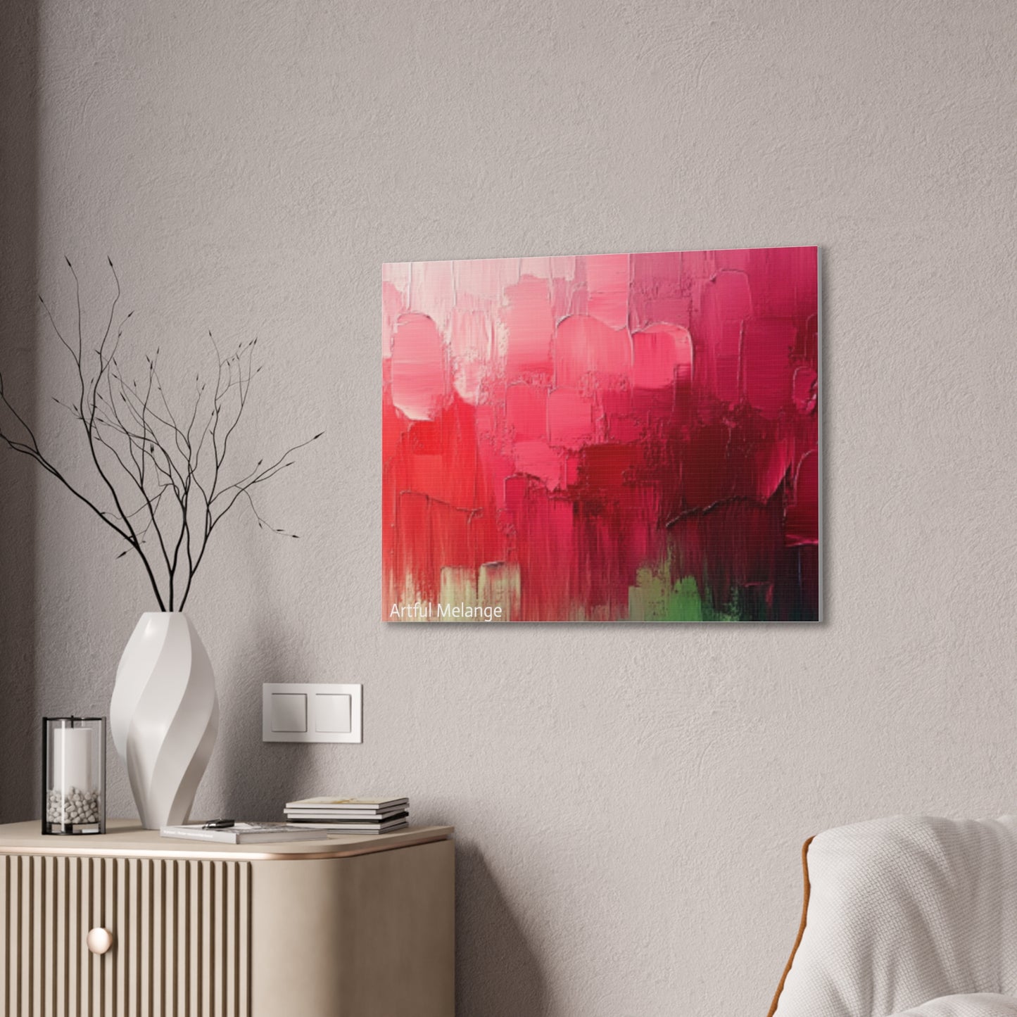 Acrylic Abstract Canvas Print - Richly Textured Artistry