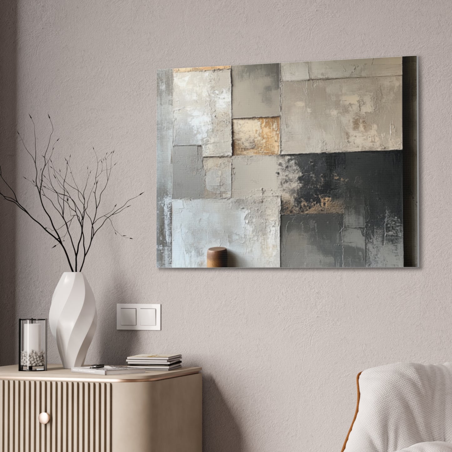 Acrylic Abstract Canvas Print - Richly Textured Artistry