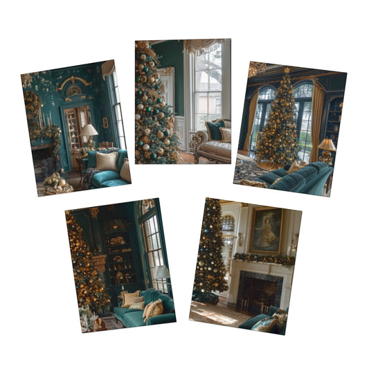 Big Easy Festivity Mardi Gras Note Card Set (5-Pack)
