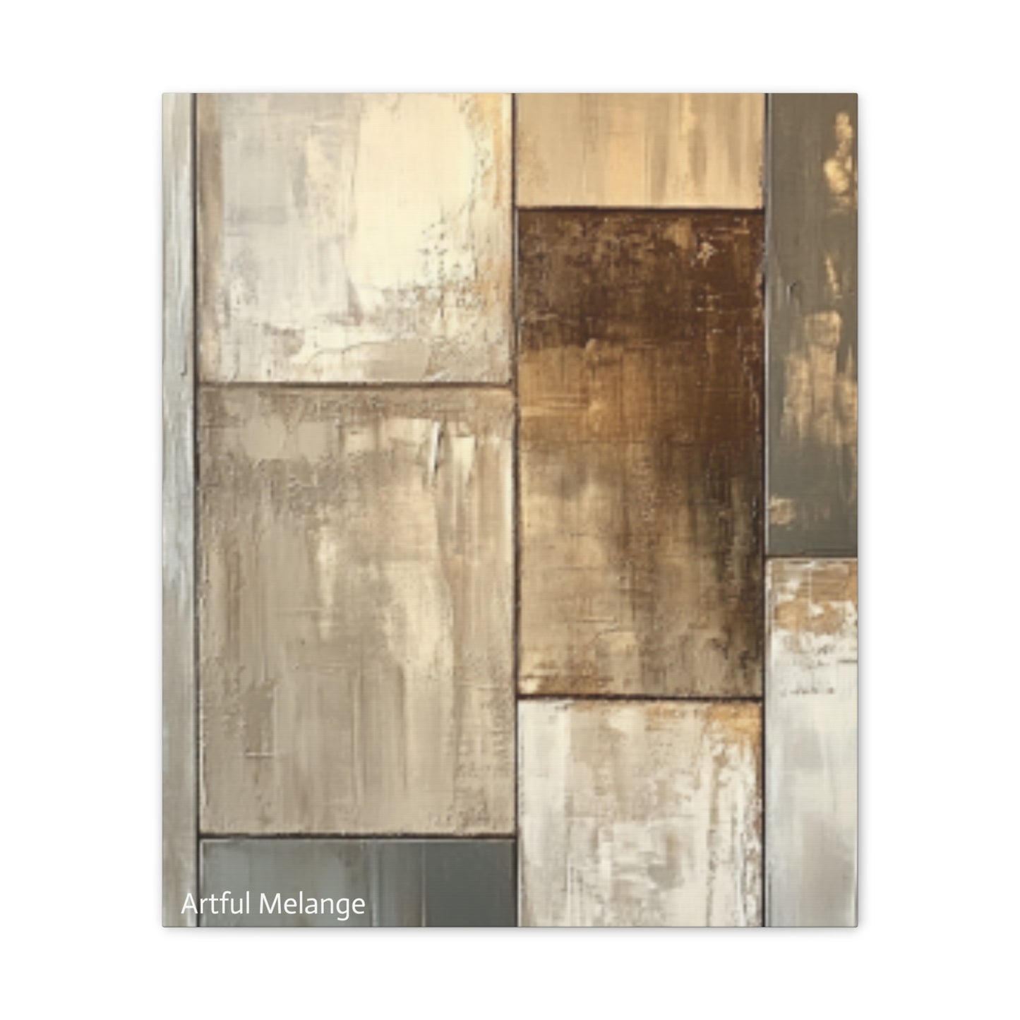 Acrylic Abstract Canvas Print - Richly Textured Artistry