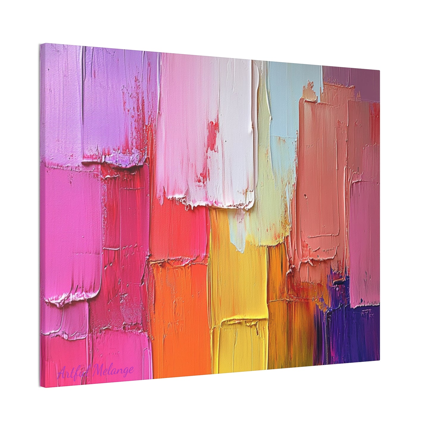 Acrylic Abstract Canvas Print - Richly Textured Artistry