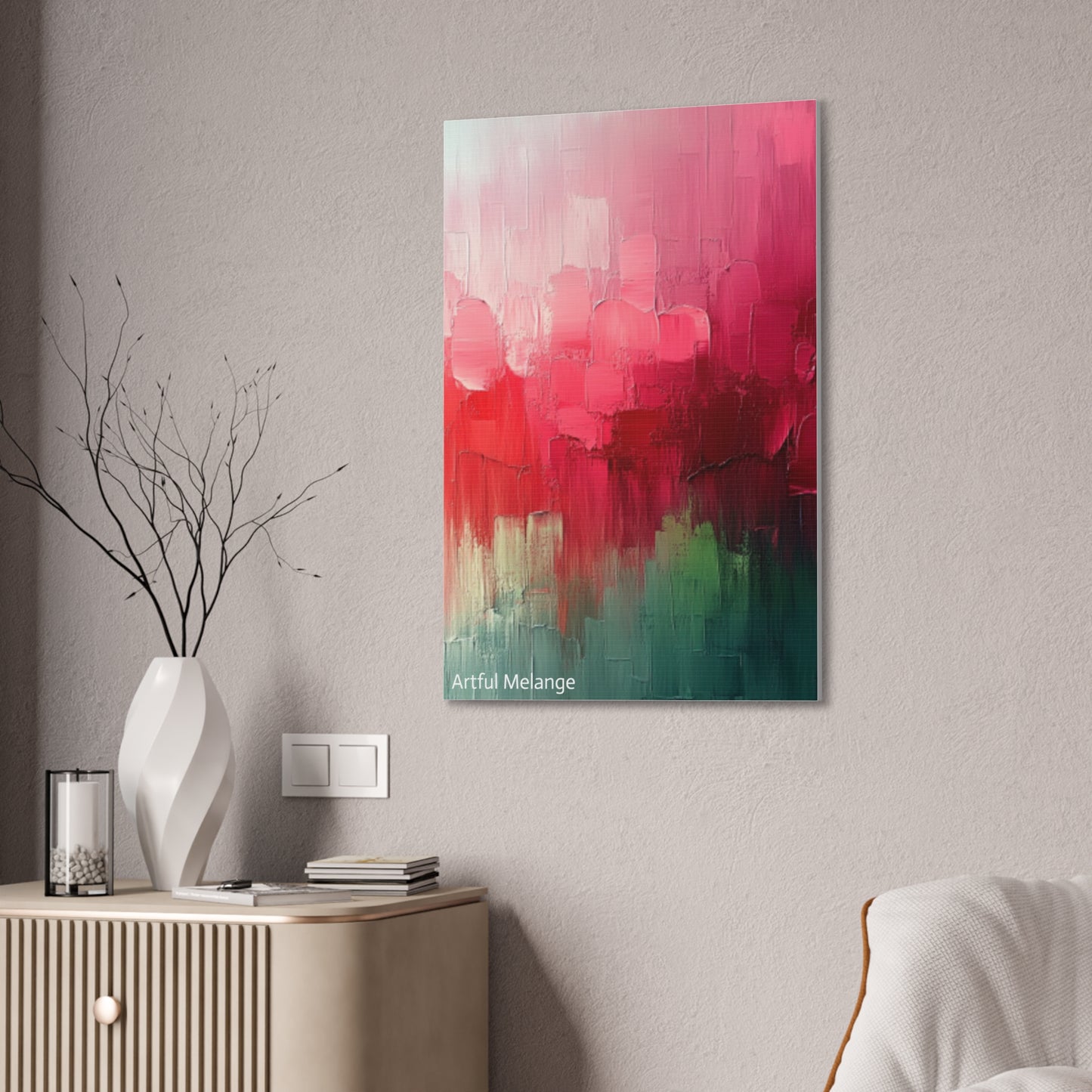 Acrylic Abstract Canvas Print - Richly Textured Artistry