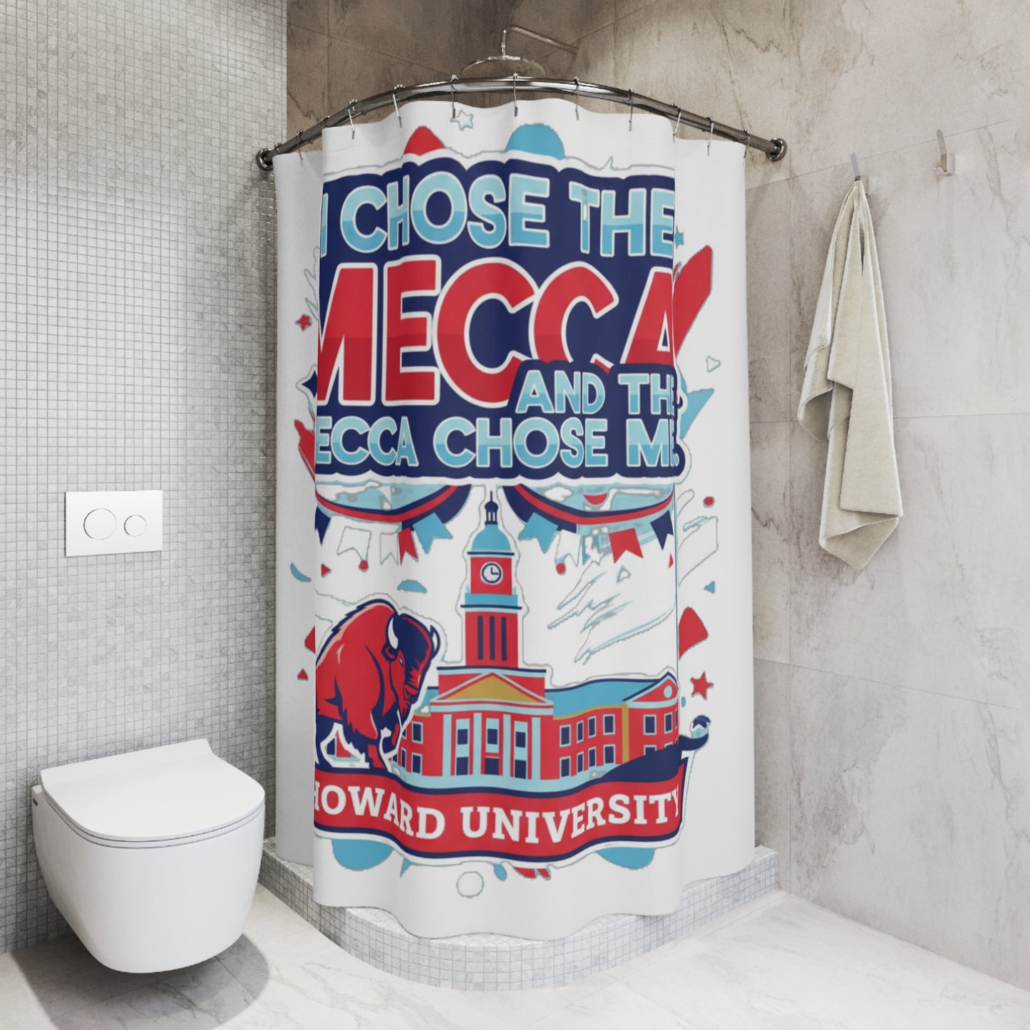 I Chose the Mecca and the Mecca Chose me Shower Curtain 2