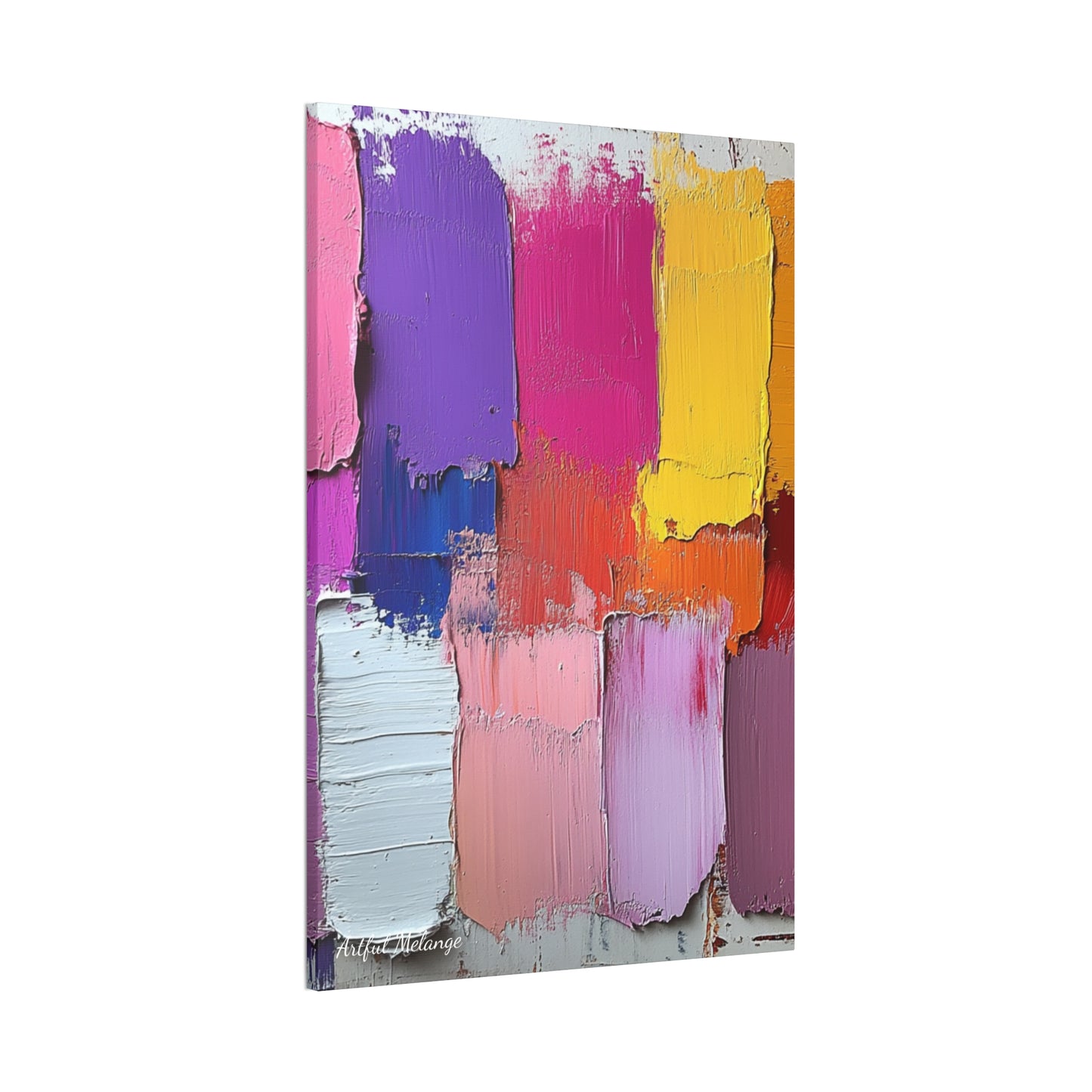 Acrylic Abstract Canvas Print - Richly Textured Artistry