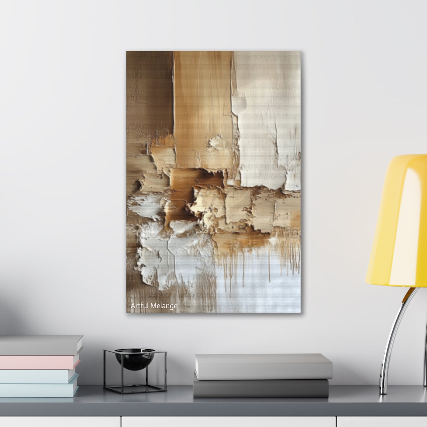 Acrylic Abstract Canvas Print - Richly Textured Artistry