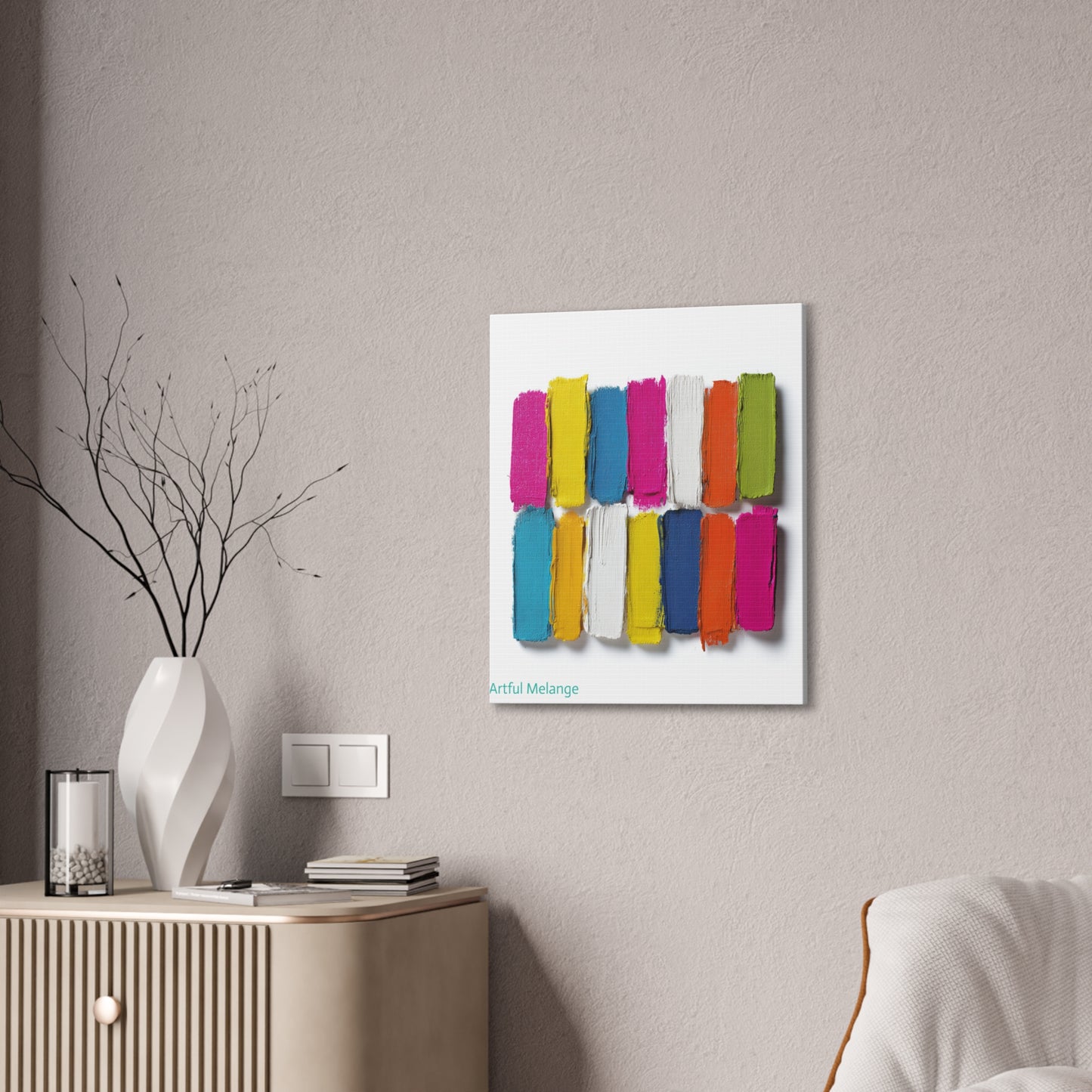 Acrylic Abstract Canvas Print - Richly Textured Artistry