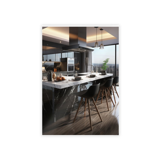 High-End Modern Kitchen Poster