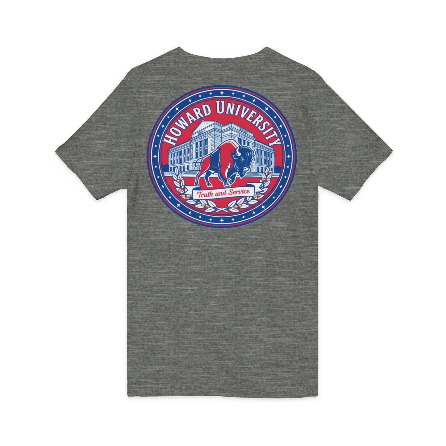 Howard University/ Truth and Service Unisex V-Neck T-Shirt 3