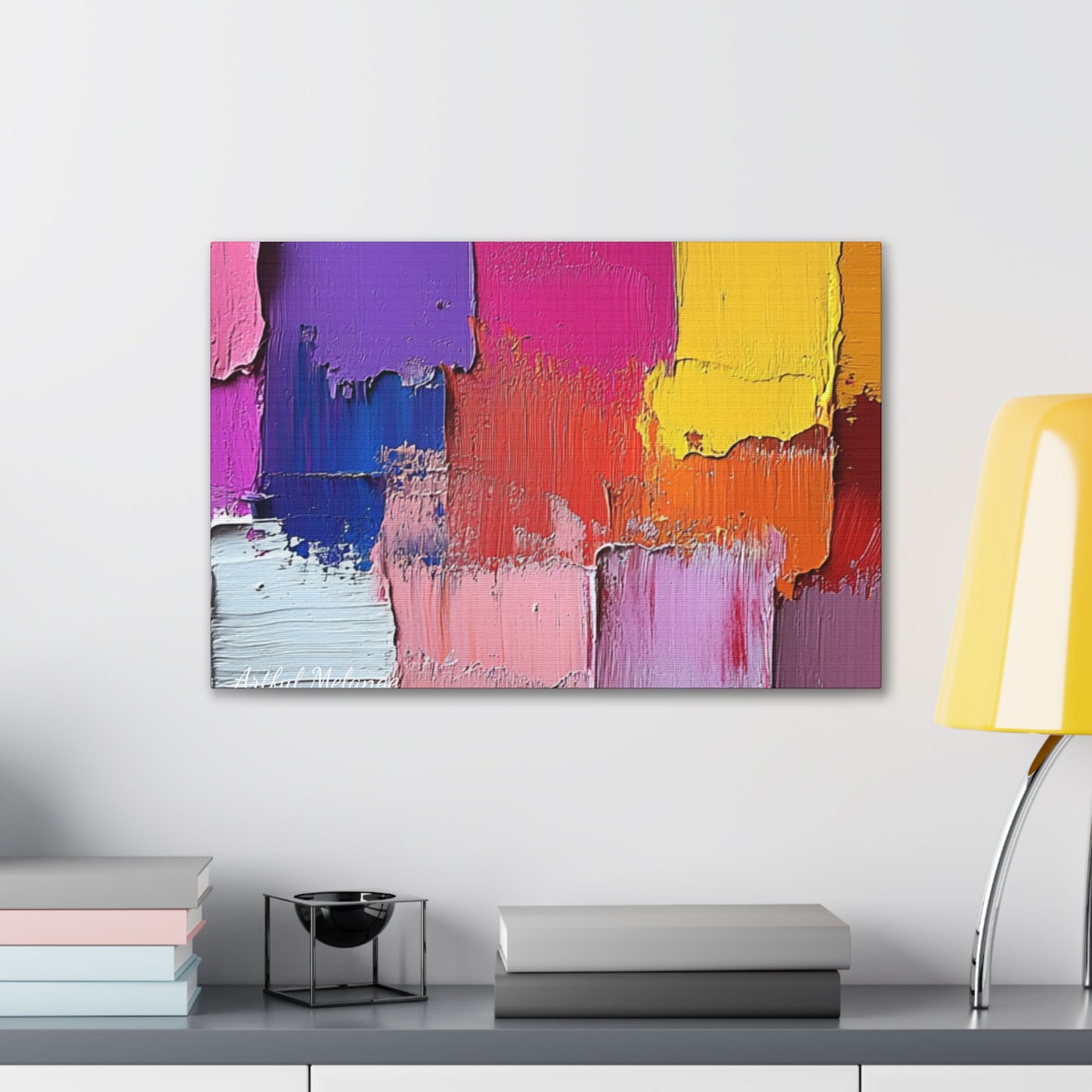 Acrylic Abstract Canvas Print - Richly Textured Artistry