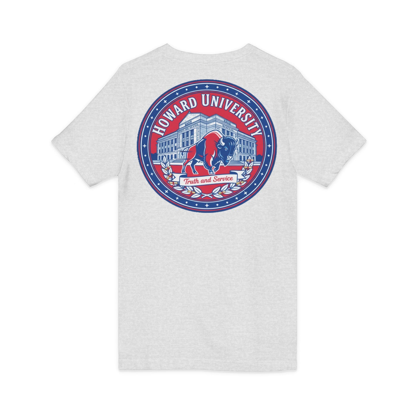 Howard University/ Truth and Service Unisex V-Neck T-Shirt 3