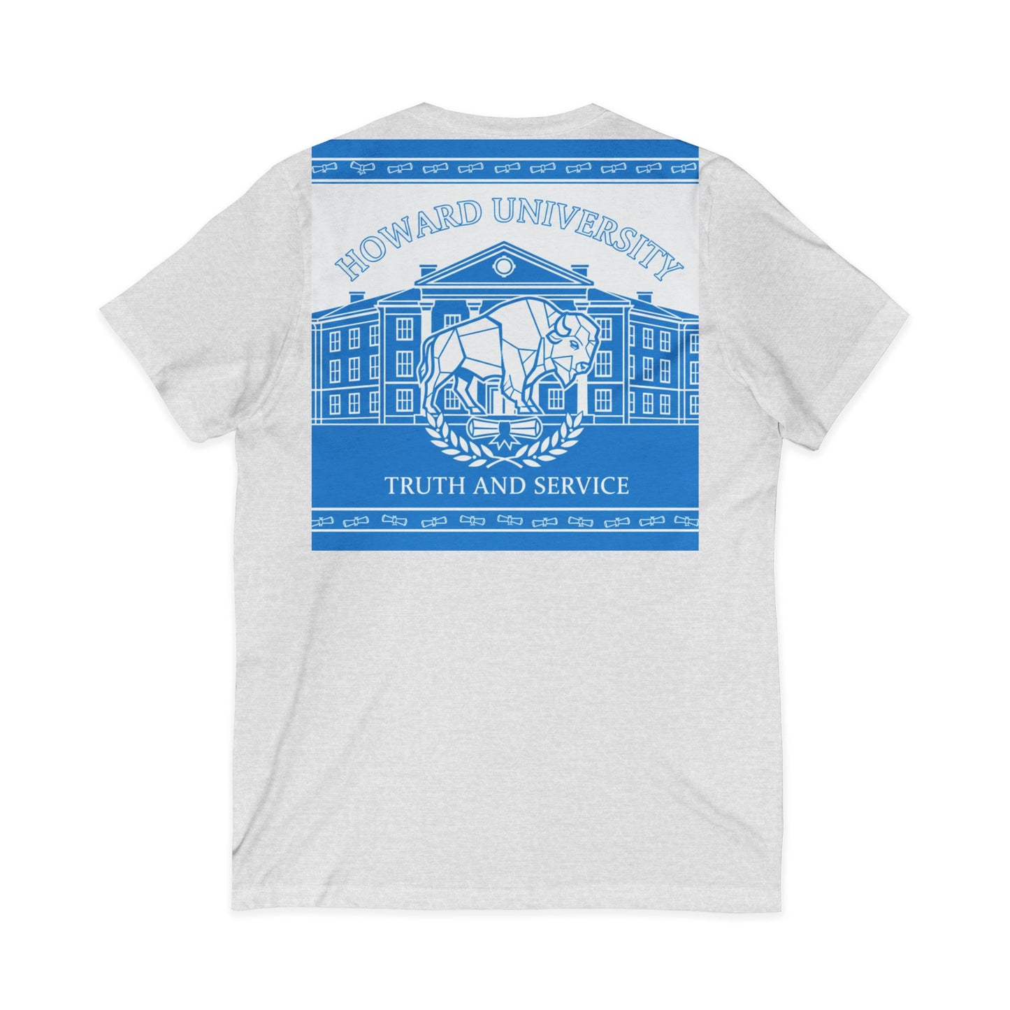 Howard University/ Truth and Service Unisex V-Neck T-Shirt