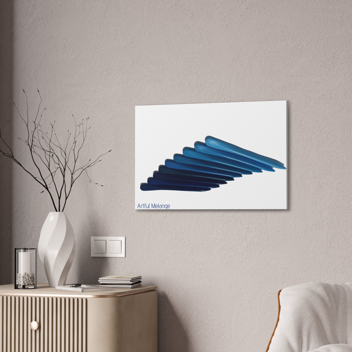 Spectrum Stacks: A Colorful Daydream in Posters and Canvas Prints/Vote Blue wave