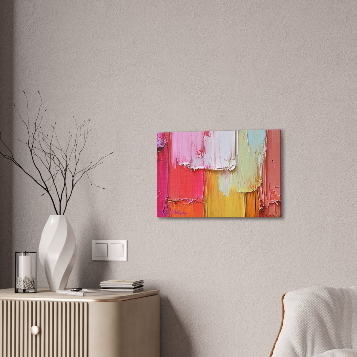 Acrylic Abstract Canvas Print - Richly Textured Artistry