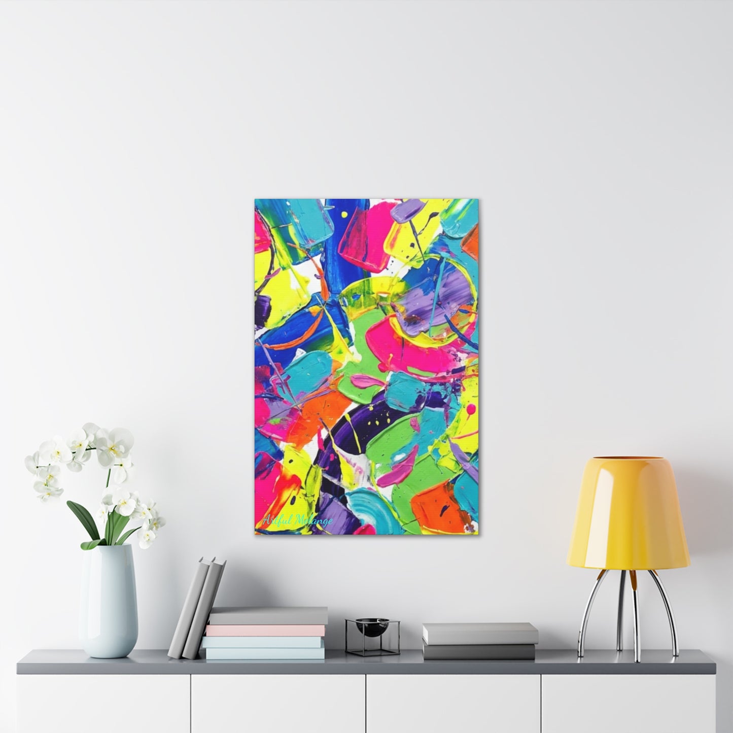 Acrylic Abstract Canvas Print - Richly Textured Artistry