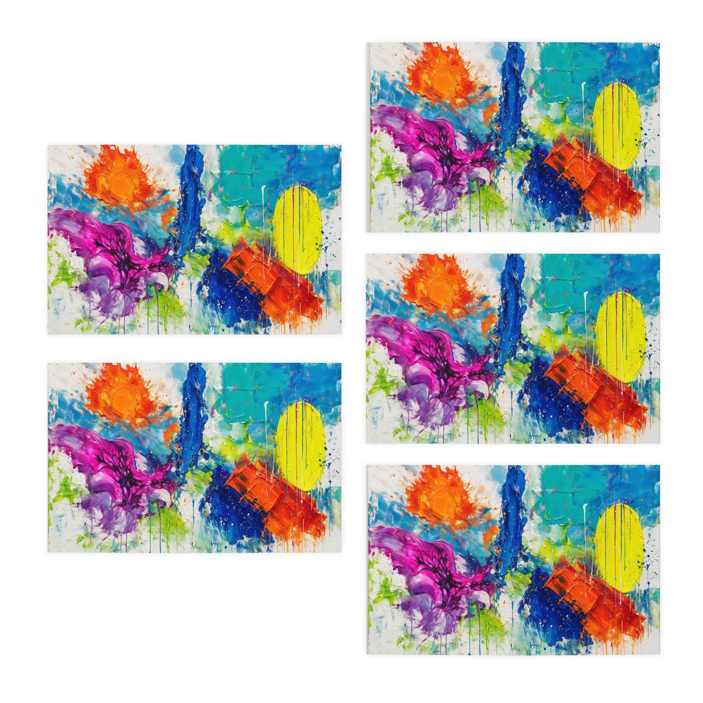Elegance in Ink:  Abstract Art Note Card Set(5-Pack)