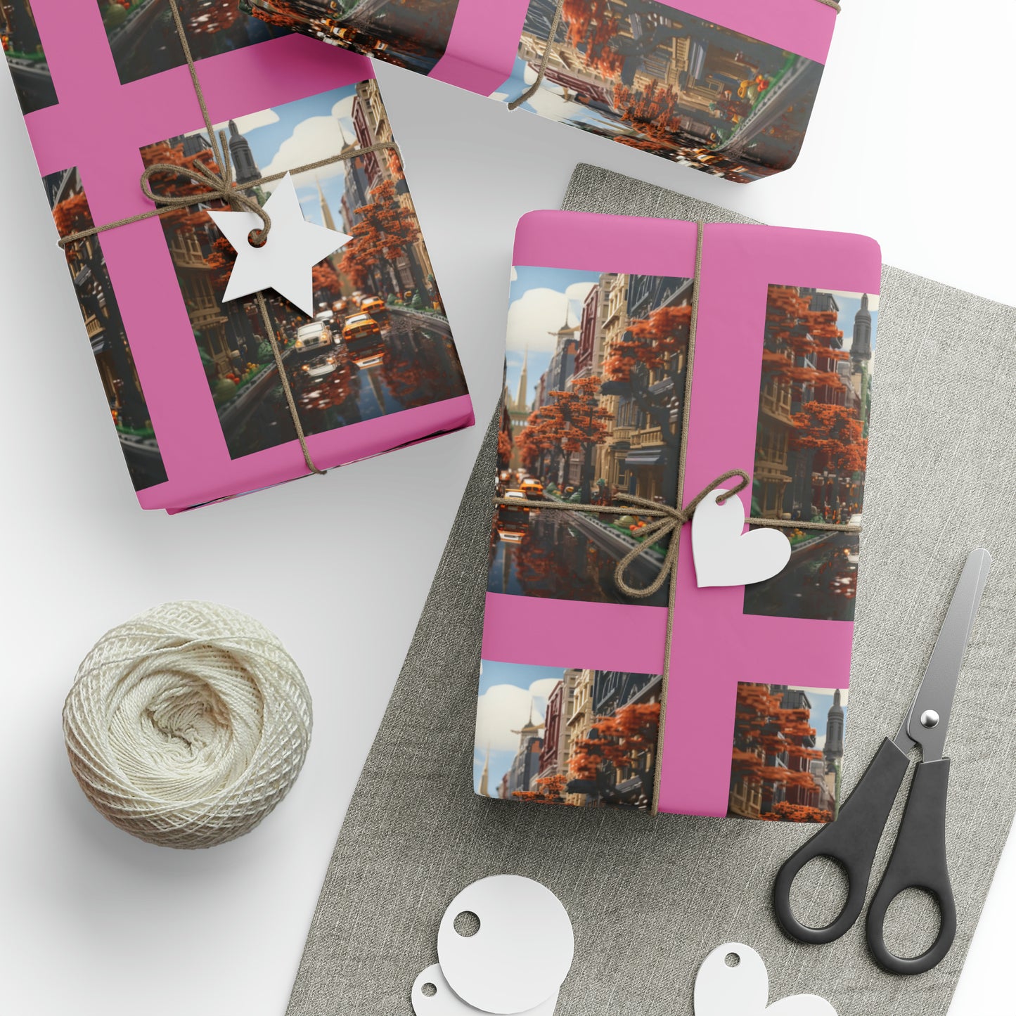 Brickopolis Wonders Children's Wrapping Paper