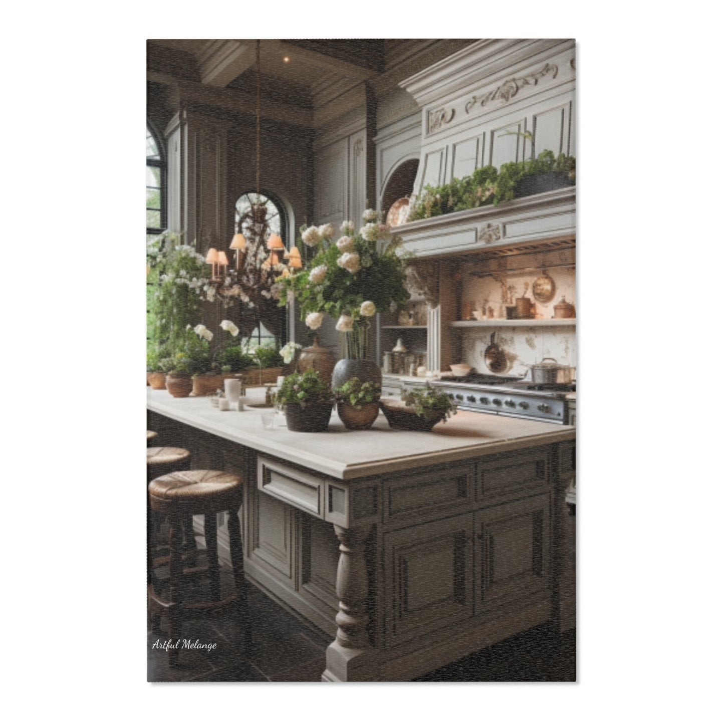 French Country Kitchen Area Rug