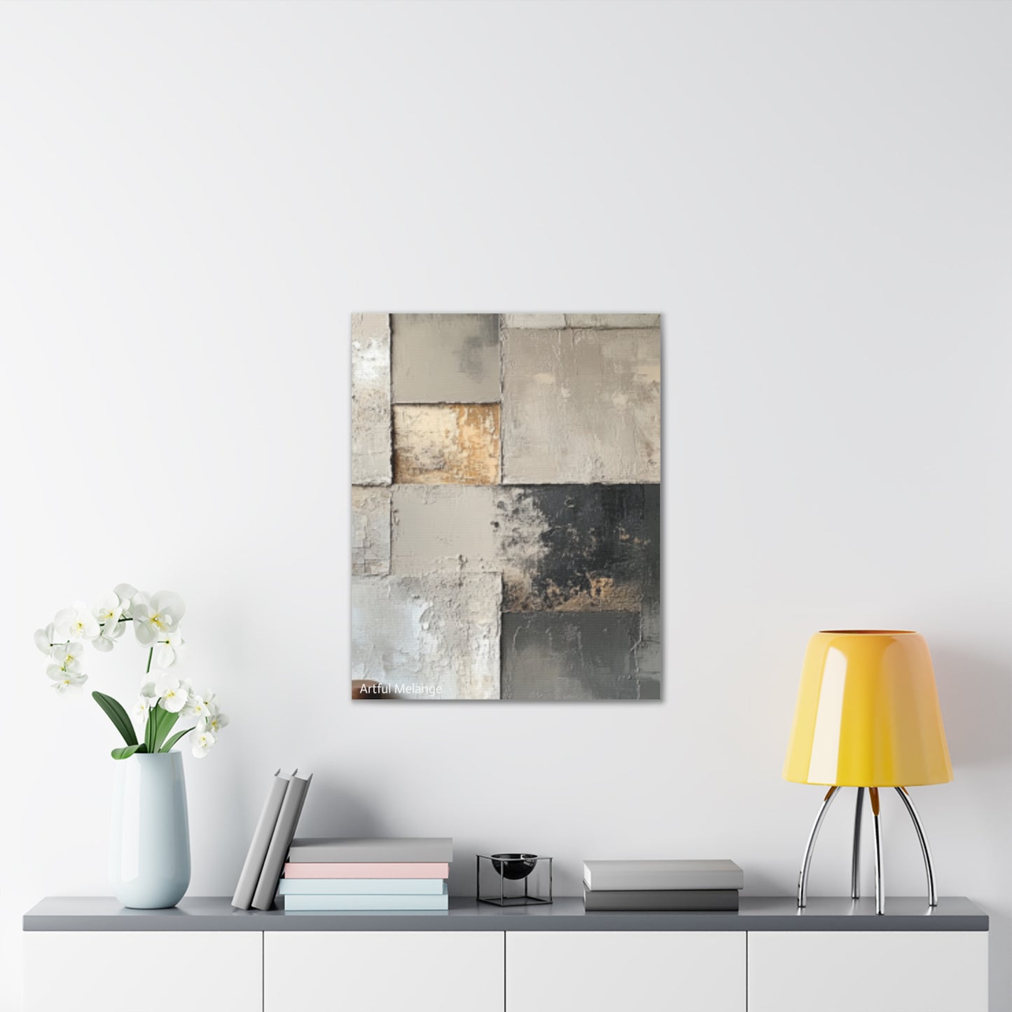 Acrylic Abstract Canvas Print - Richly Textured Artistry