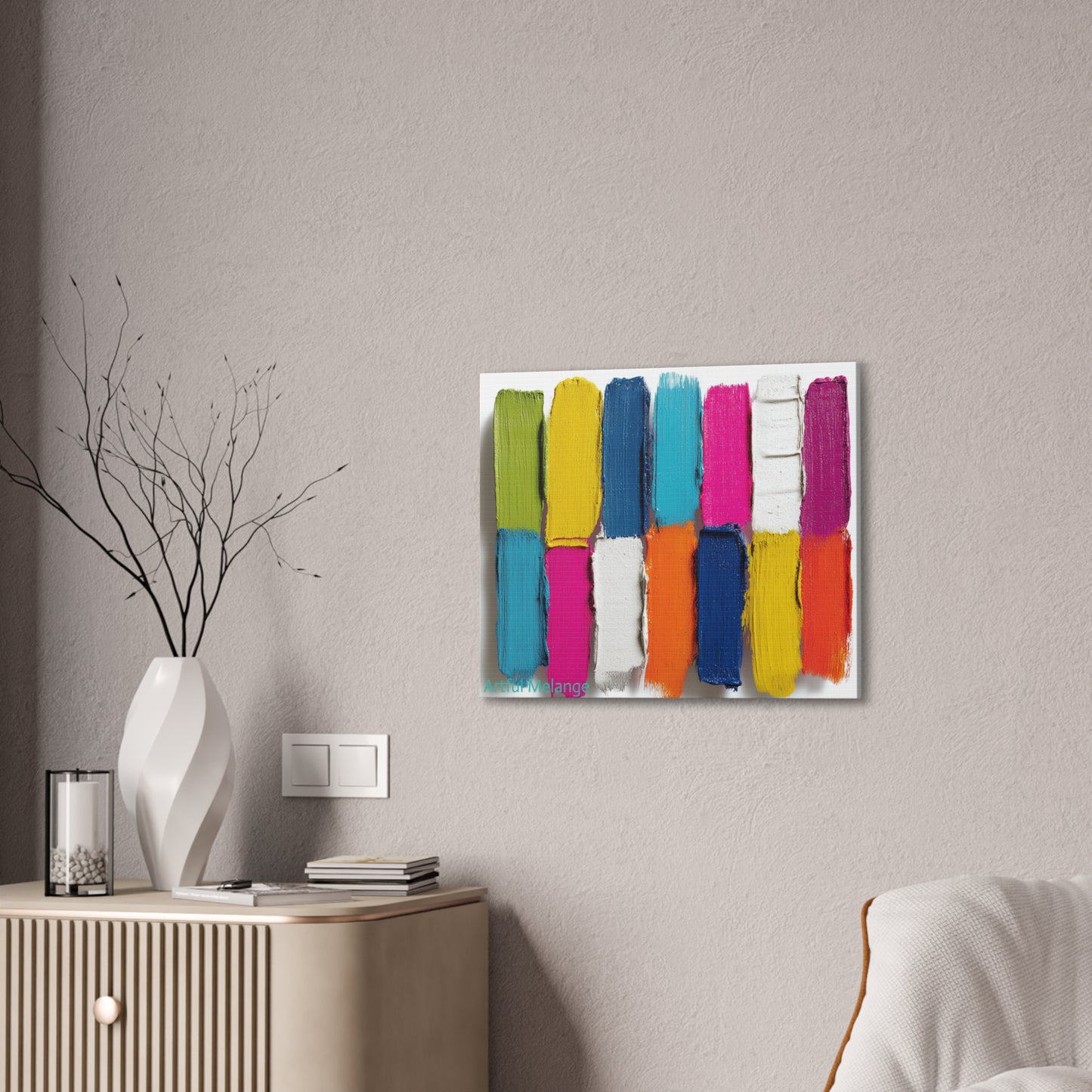 Acrylic Abstract Canvas Print - Richly Textured Artistry
