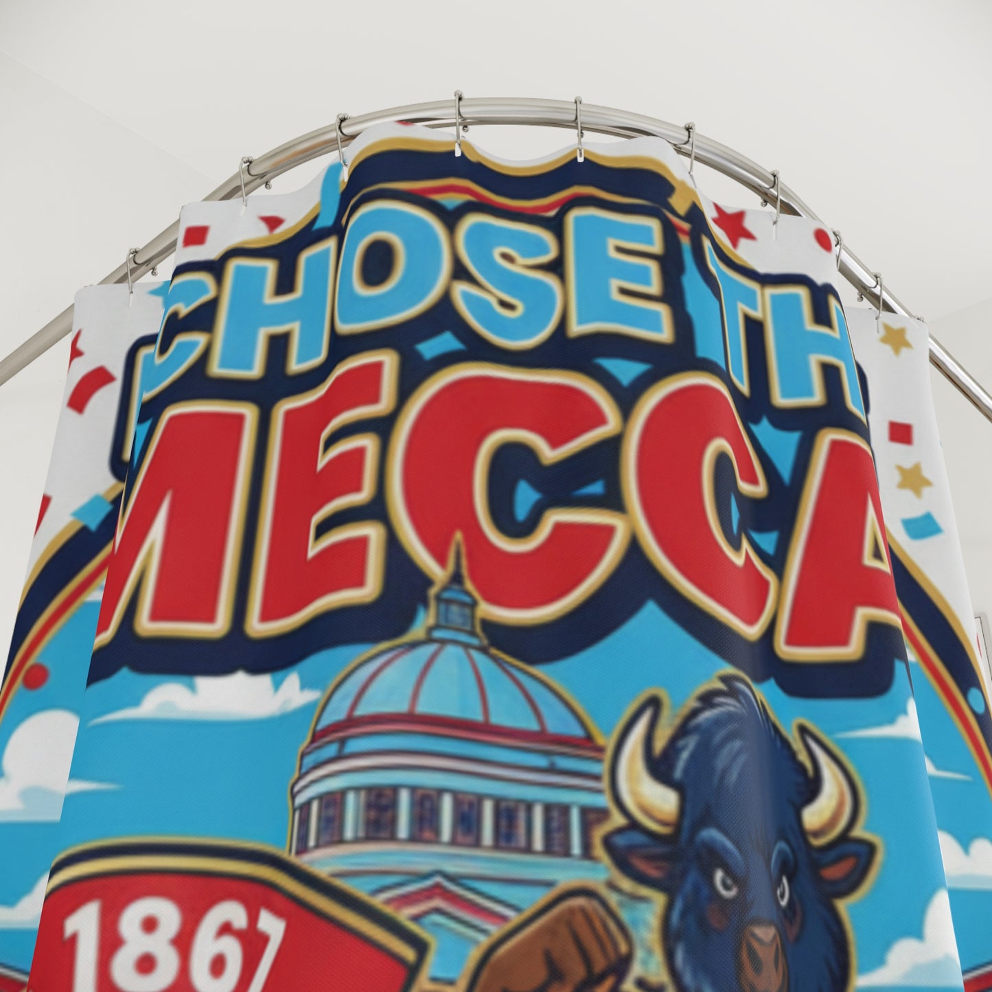 I Chose the Mecca and the Mecca Chose me Shower Curtain 3