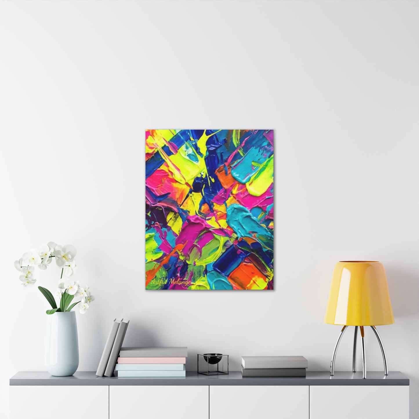 Acrylic Abstract Canvas Print - Richly Textured Artistry